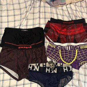 Papi Men's Boxer Briefs Collection - Black, Red, Purple
